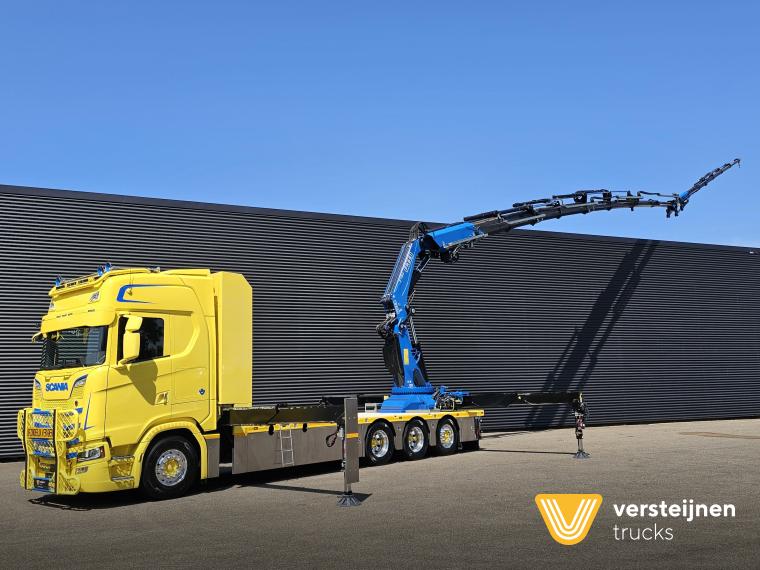 Scania S580 V8 / 8x4 / FASSI 115 t/m CRANE / RETARDER